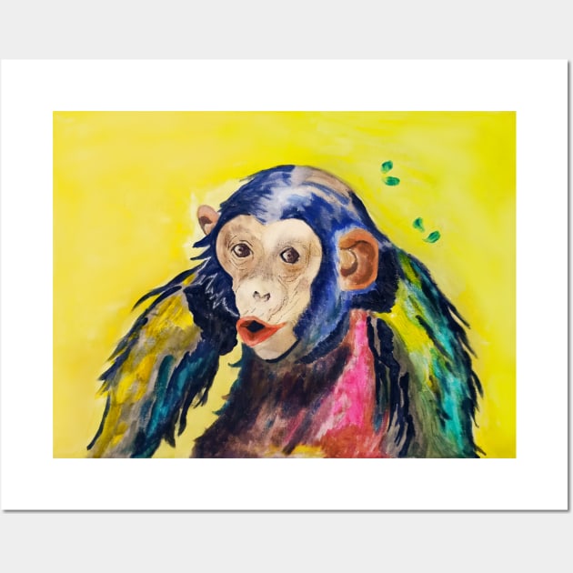 chimpanzee Wall Art by Chigurena